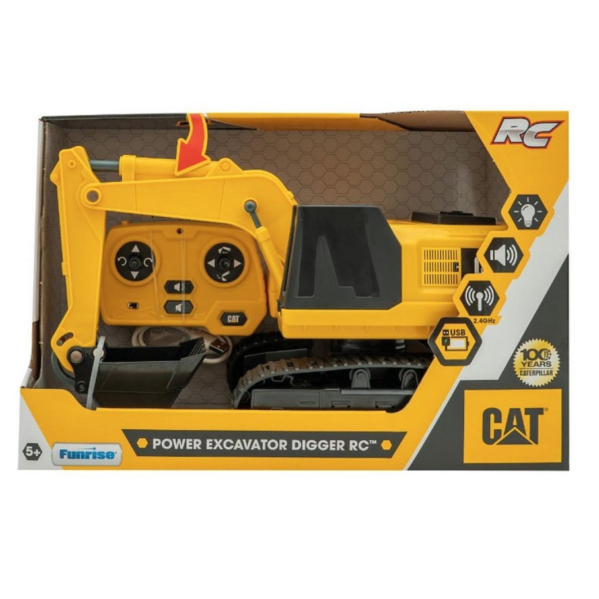 CAT Camion Excavatrice Radio commande - 38CM