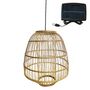 Voir la diapositive 1 : Lumisky Suspension solaire bohème MYKONOS Beige Herbe marine H37cm