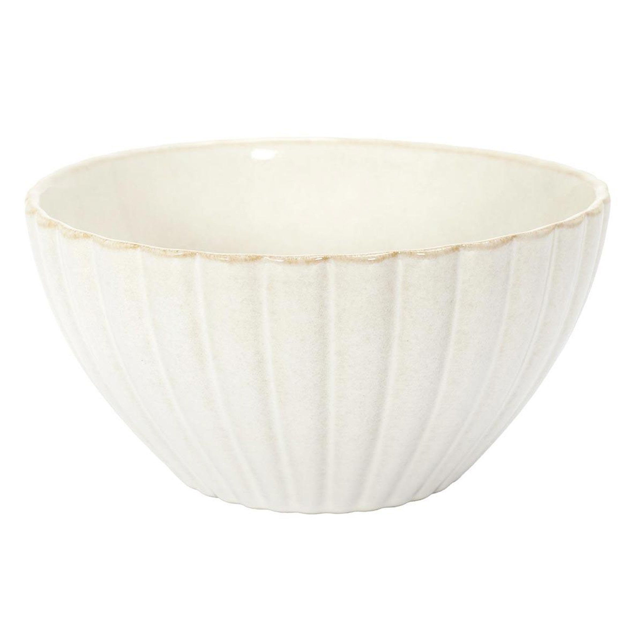 The Home Deco Factory Saladier en céramique  vlora  18cm beige