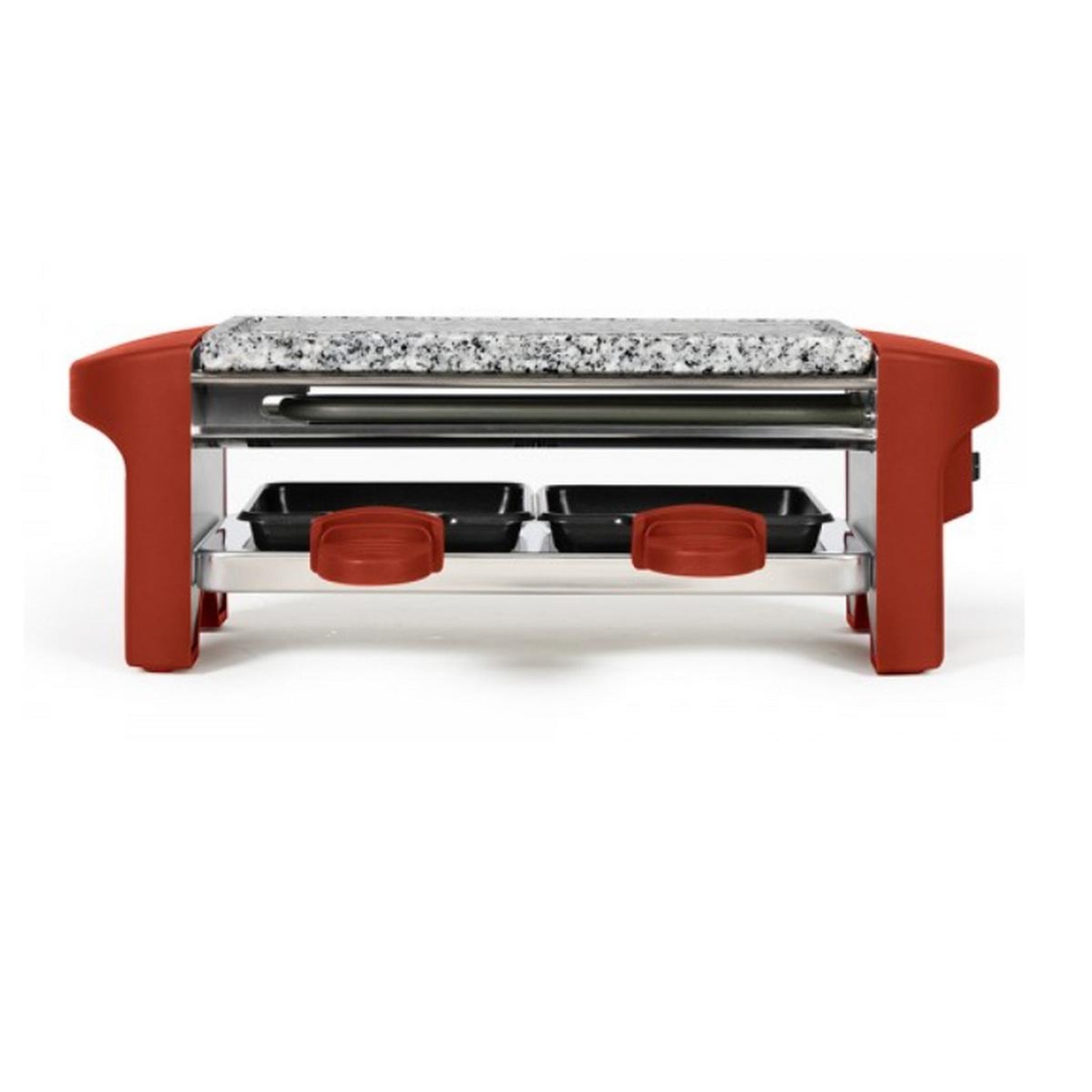 Voir la diapositive 3 : LIVOO Appareil à raclette 2 personnes 350w rouge - DOC156RO