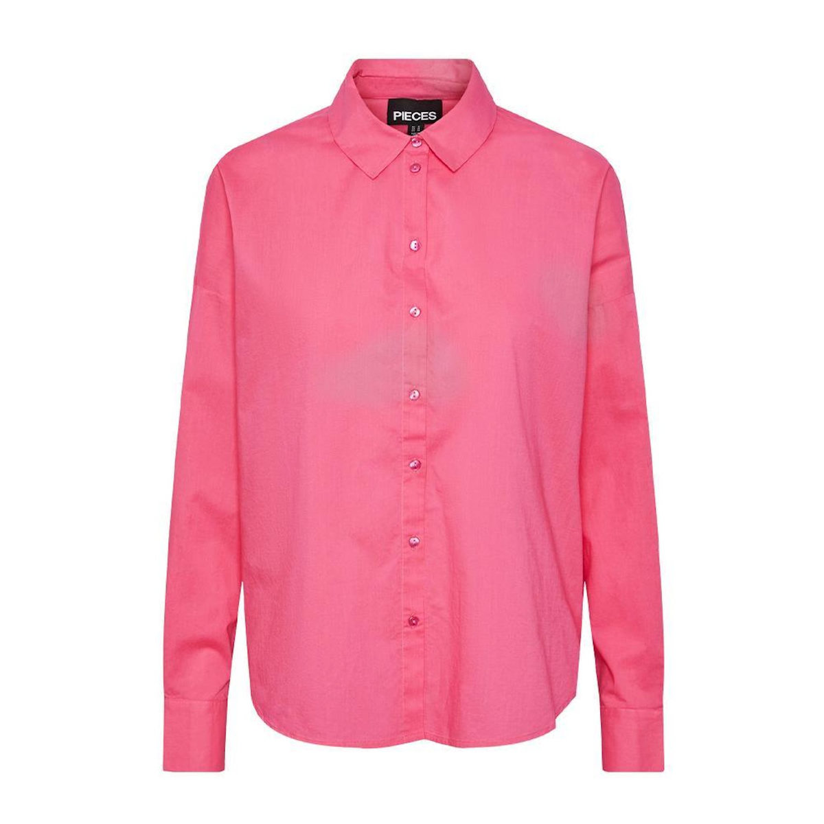 Pieces Chemise Manches Longues Rose Femme Pieces Tanne