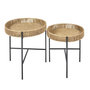 Voir la diapositive 1 : The Home Deco Factory Ensemble de 2 tables gigognes Pampa