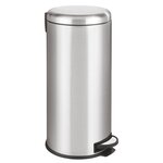 Kitchen move Poubelle de cuisine à pédale URBAN Argent Acier inoxydable 30L
