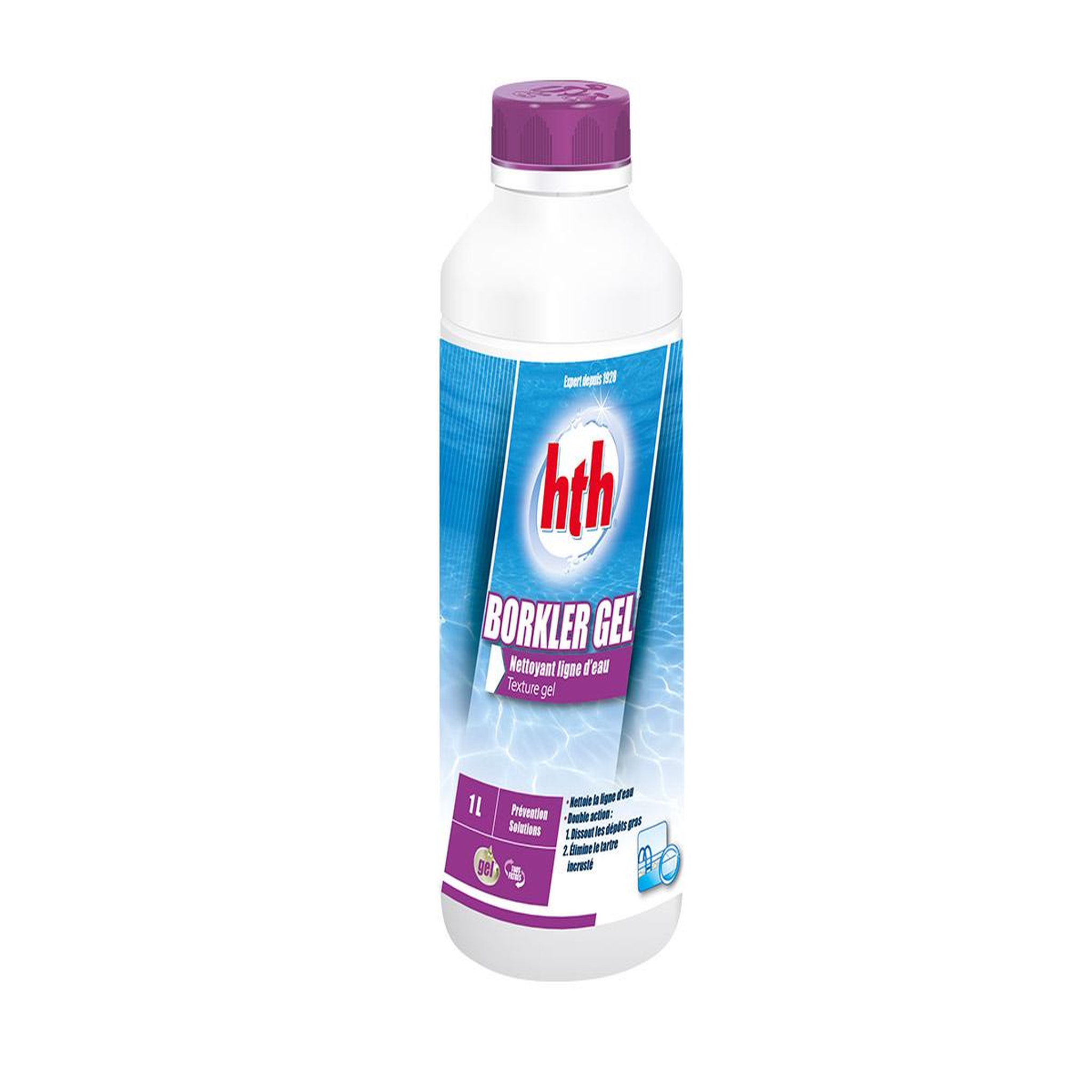 Voir la diapositive 2 : HTH Nettoyant ligne d'eau borkler gel 1 l - hth