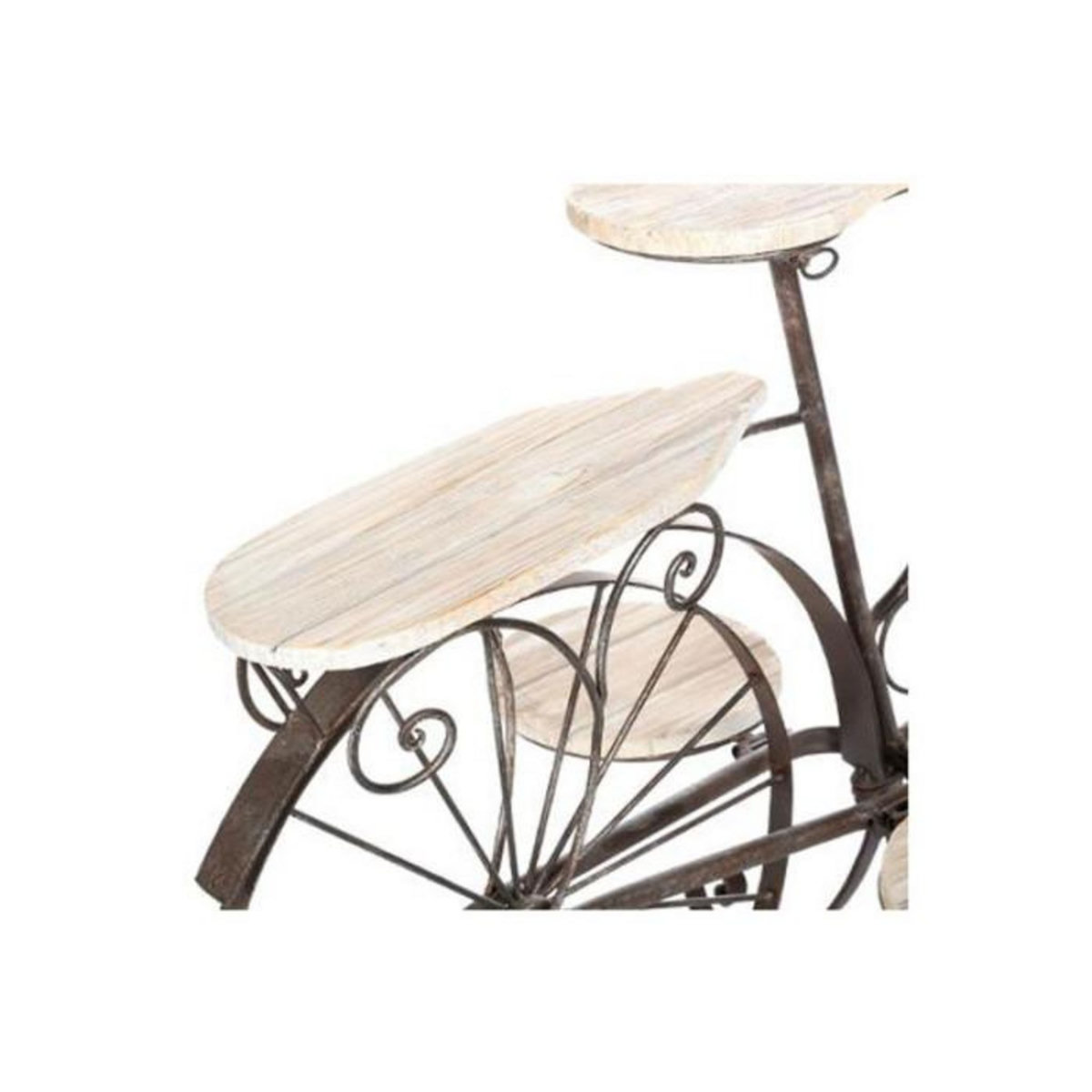 HESPERIDE Porte-Plantes en Bois  Vélo  97cm Chêne