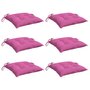 Voir la diapositive 3 : VIDAXL Coussins de chaise lot de 6 rose 50x50x7 cm tissu oxford