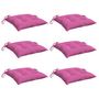 Voir la diapositive 3 : VIDAXL Coussins de chaise lot de 6 rose 50x50x7 cm tissu oxford