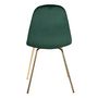 Voir la diapositive 2 : Rendez vous déco Lot de 2 chaises en velours vert - Skuli