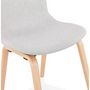 Voir la diapositive 6 : Paris Prix Chaise Design en Tissu  Tikel  81cm Gris & Naturel