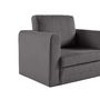 Voir la diapositive 4 : BEST MOBILIER Marilia - fauteuil - convertible déplimousse - en velours côtelé