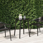 VIDAXL Table de jardin anthracite 50x50x71 cm acier