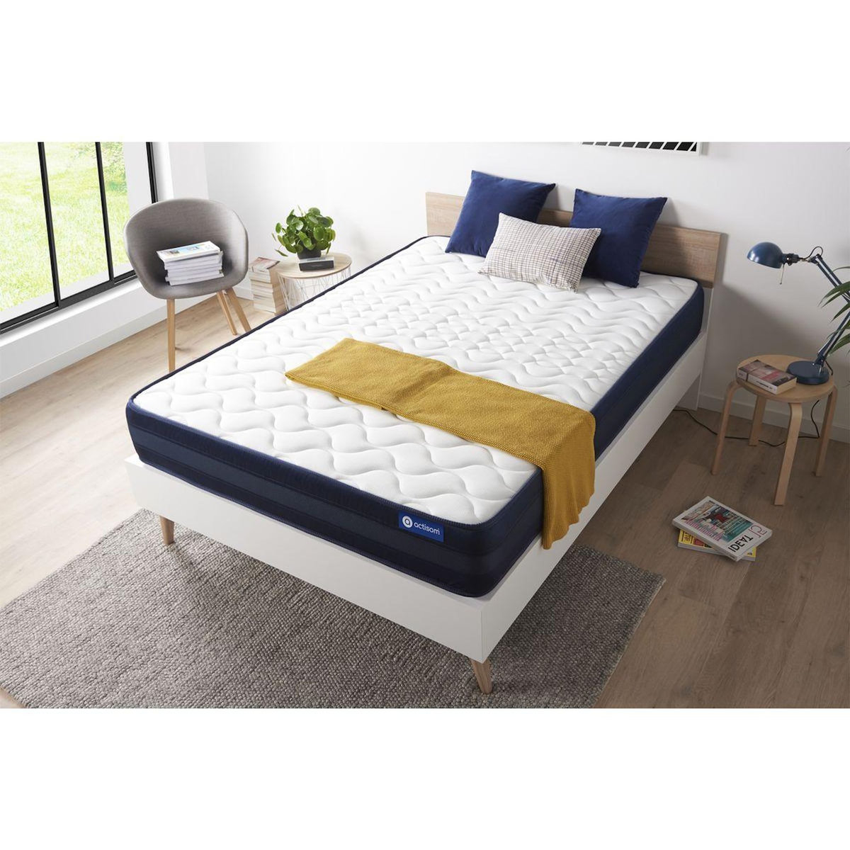 ACTISOM ACTISOM Matelas 140x190 Mémoire de forme Maxi épaisseur 5zones de confort
