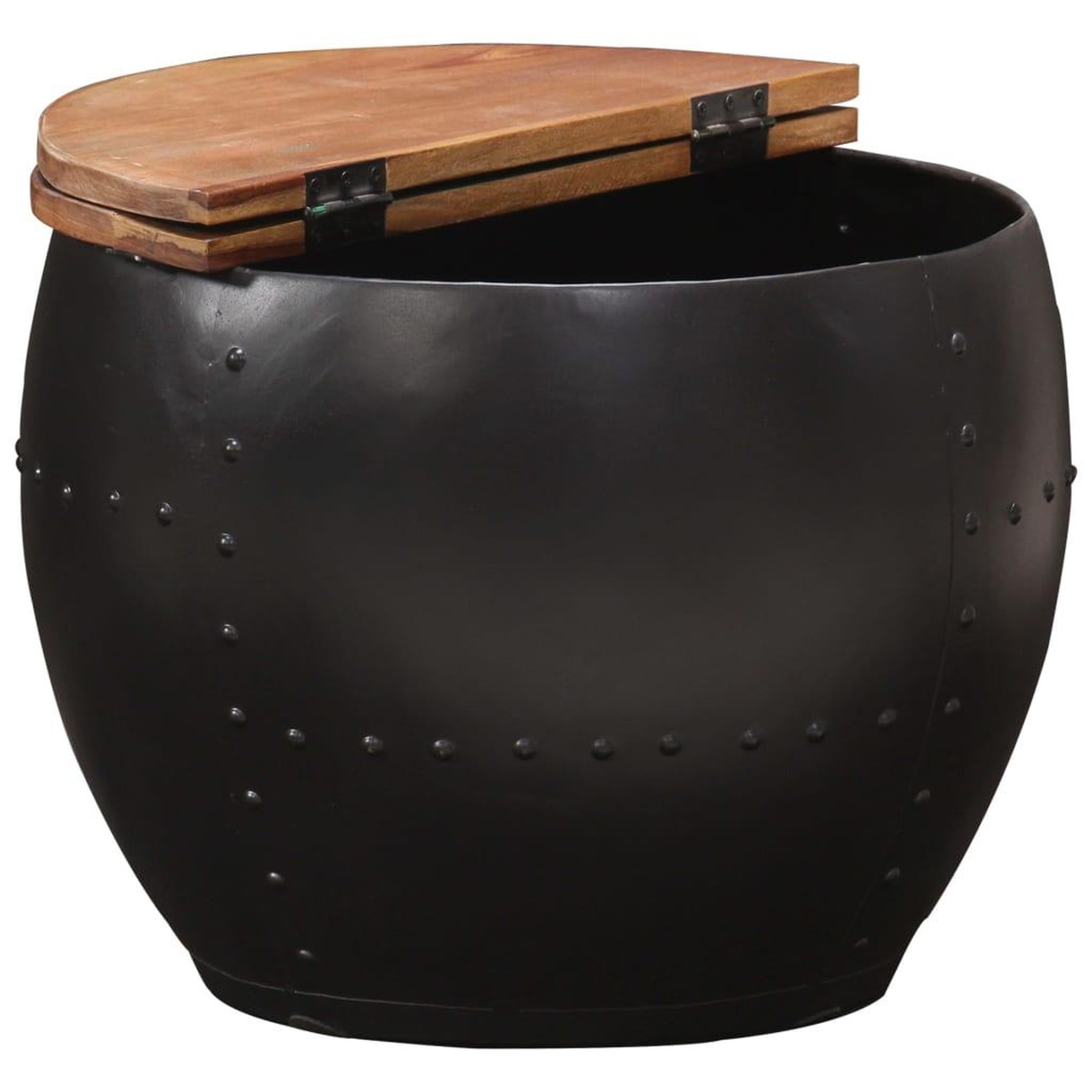 Voir la diapositive 3 : VIDAXL Table basse 53x43 cm Bois de recuperation massif