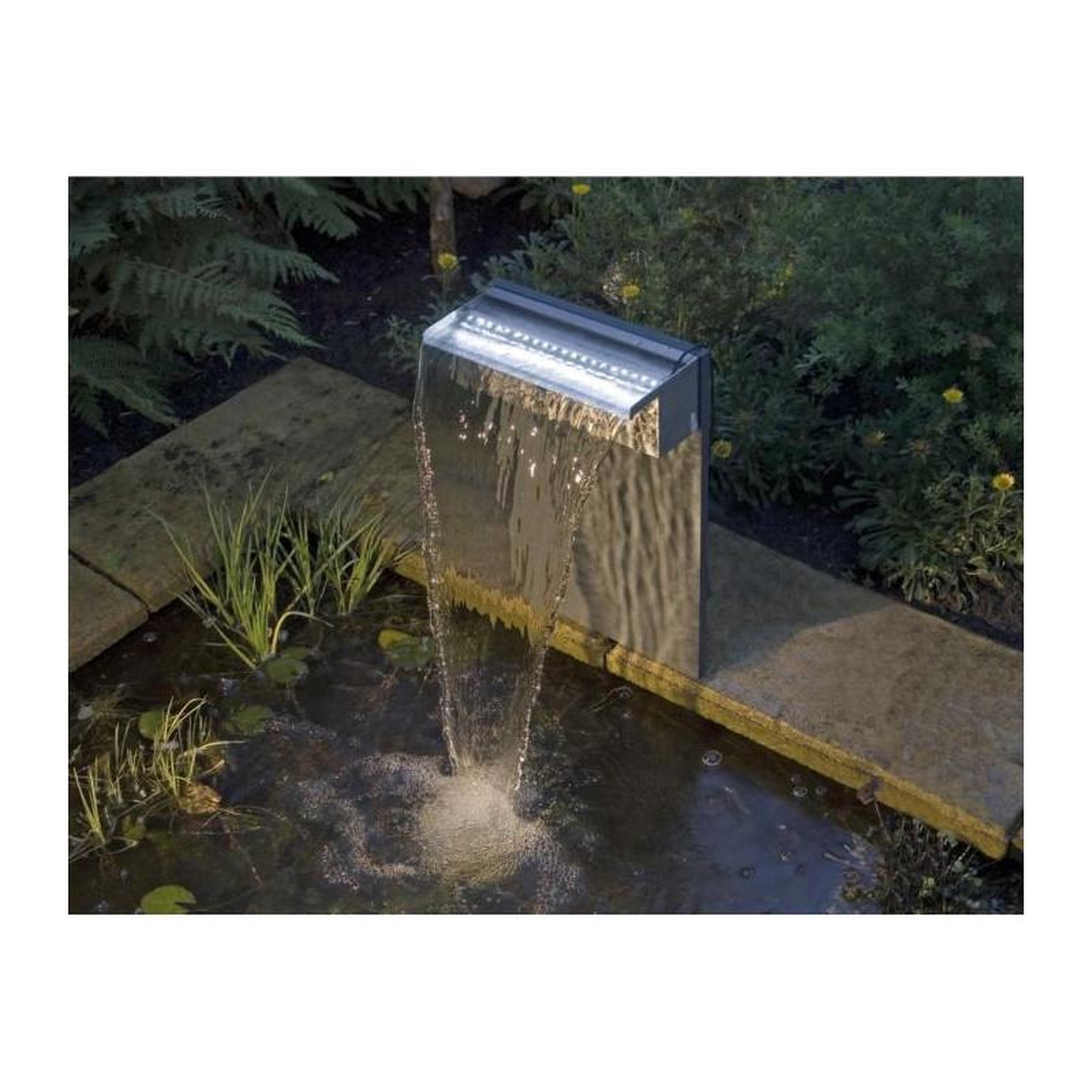 Voir la diapositive 2 : Ubbink UBBINK Lame deau inox avec eclairage Niagara 60