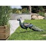 Voir la diapositive 2 : Nortene Paon décoratif stylisé en acier pour jardin