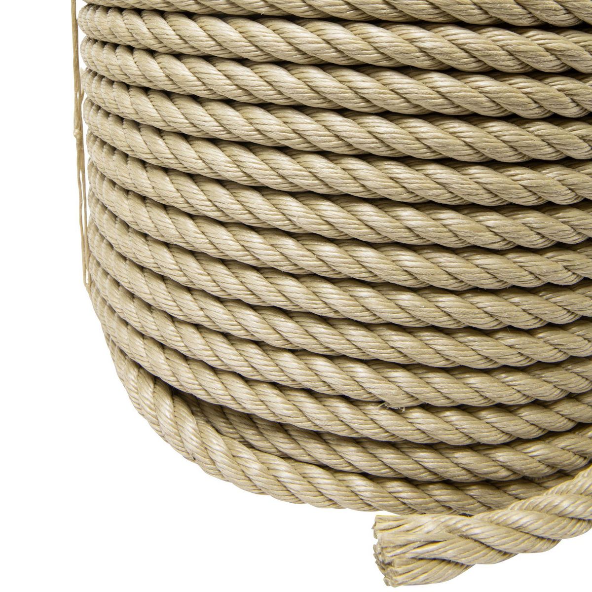 Corderies tournonaises Corde beige polypropylène  50m, Ø18mm
