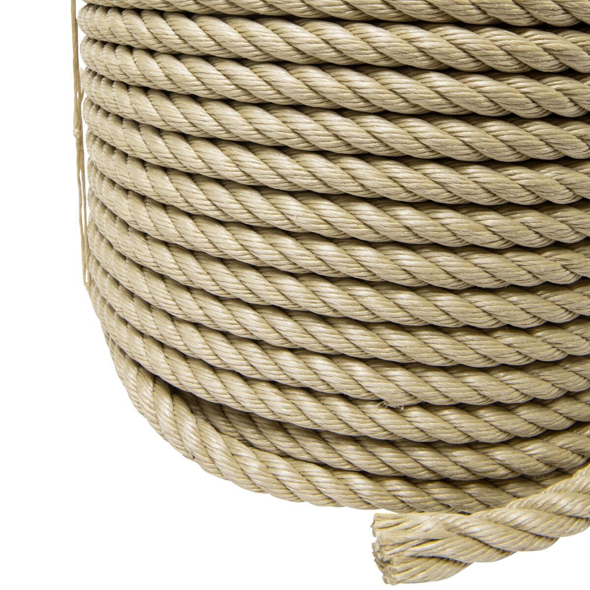 Corderies tournonaises Corde beige polypropylène  50m, Ø18mm