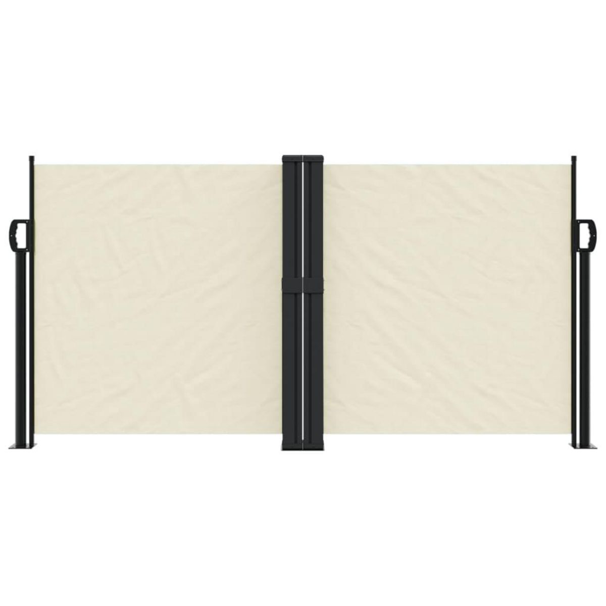 VIDAXL Auvent lateral retractable creme 120x1200 cm