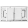 Voir la diapositive 4 : VIDAXL Table de travail pliable de cuisine 100x60x80 cm Inox