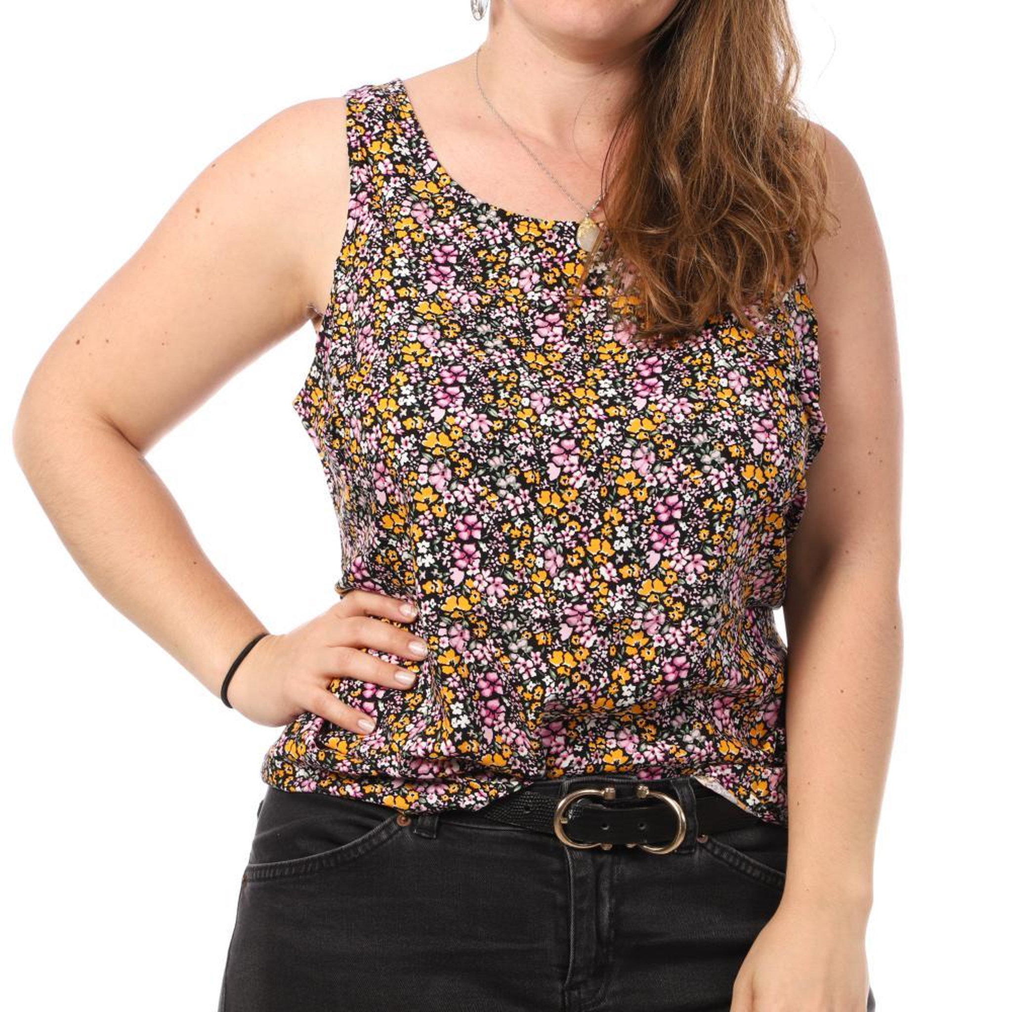 Vero Moda Débardeur Imprimé /Rose Femme Vero Moda CURVE Tigers Eye. Coloris disponibles : Noir