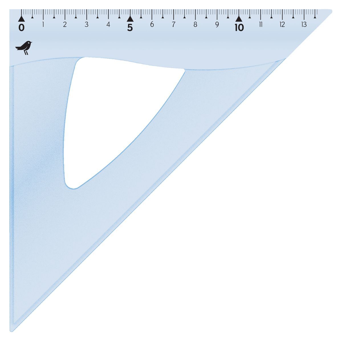 AUCHAN Equerre en plastique extra résistant 45° 15cm coloris aléatoire