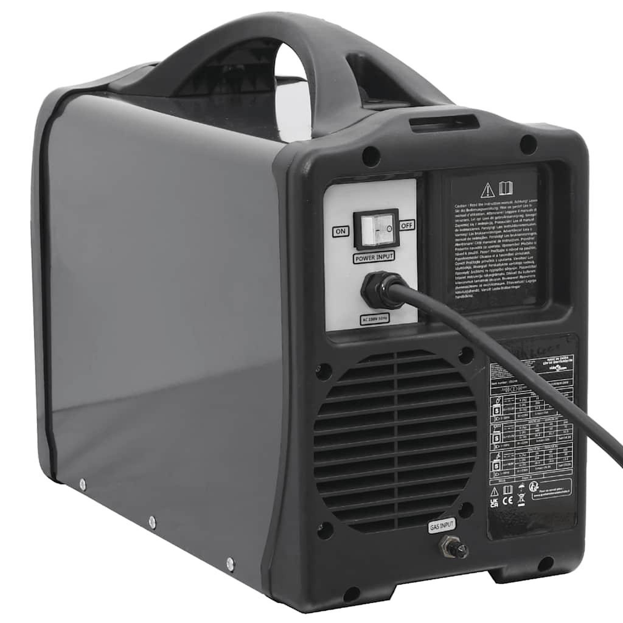 Voir la diapositive 4 : VIDAXL Machine a souder MIG / MMA / Lift TIG 200 A