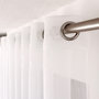 Voir la diapositive 2 : TOILINUX Voilage sablé très grande largeur - 420 x 240 cm - Blanc