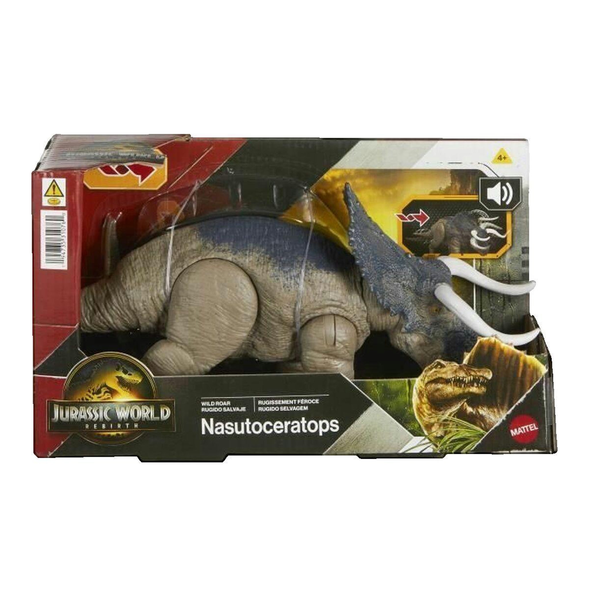 Voir la diapositive 2 : JURASSIC SAGA NASUTOCERATOPS SONORE