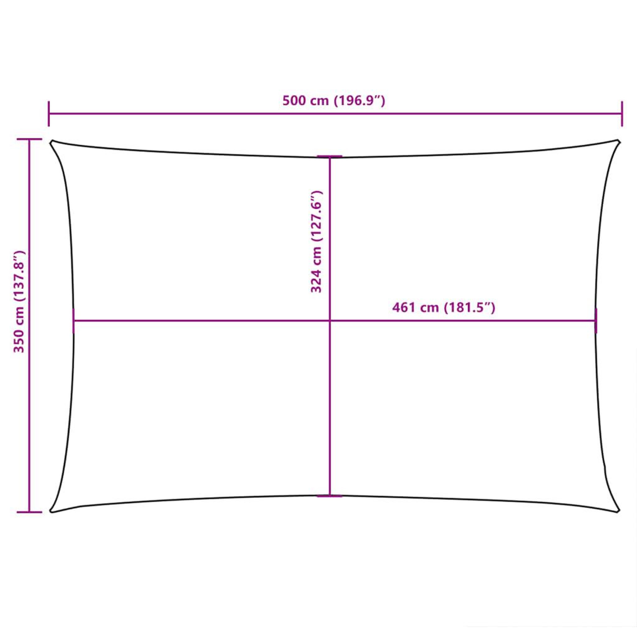 Voir la diapositive 6 : VIDAXL Voile de parasol tissu oxford rectangulaire 3,5x5 m blanc