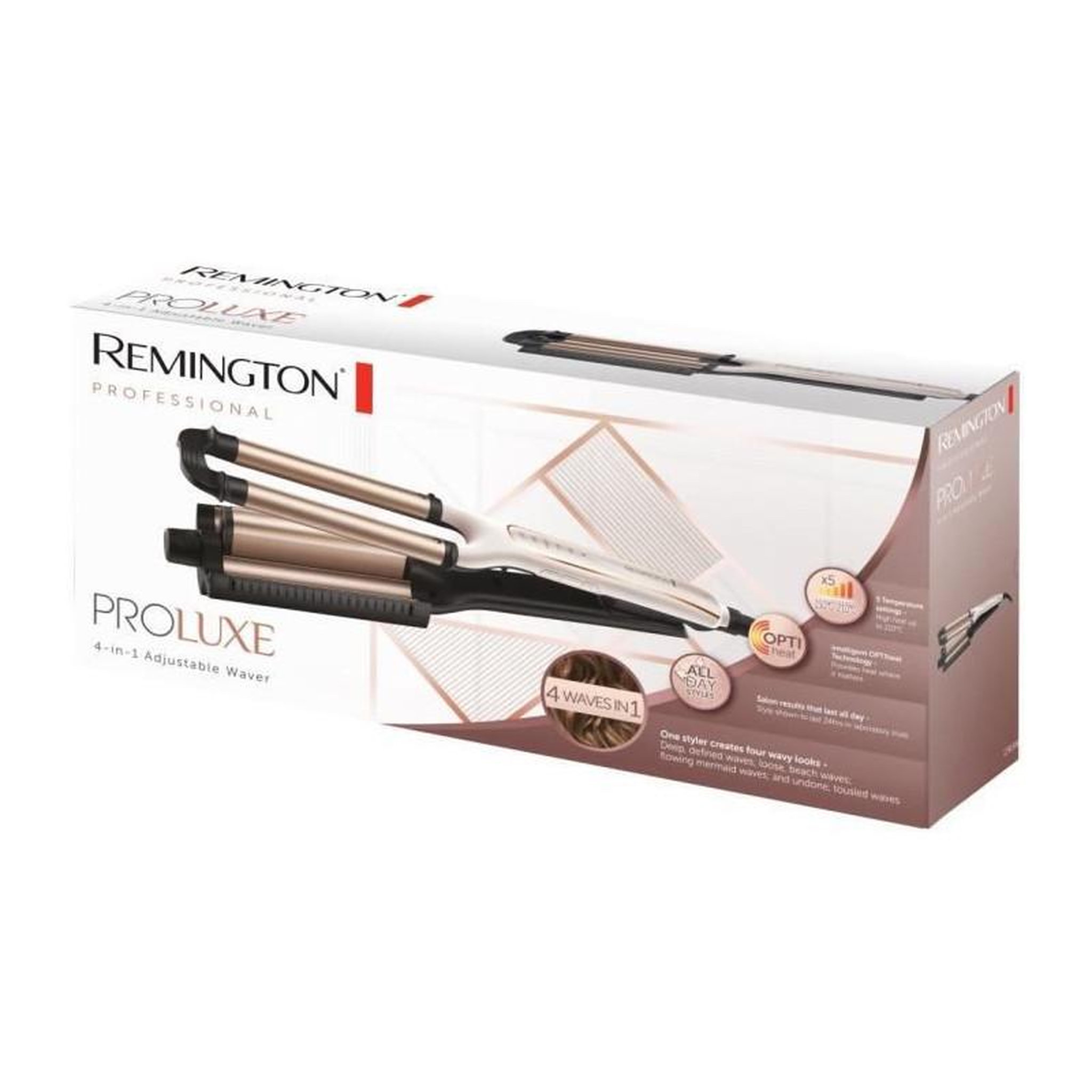 Voir la diapositive 4 : REMINGTON Fer à friser céramique rose - ci91aw