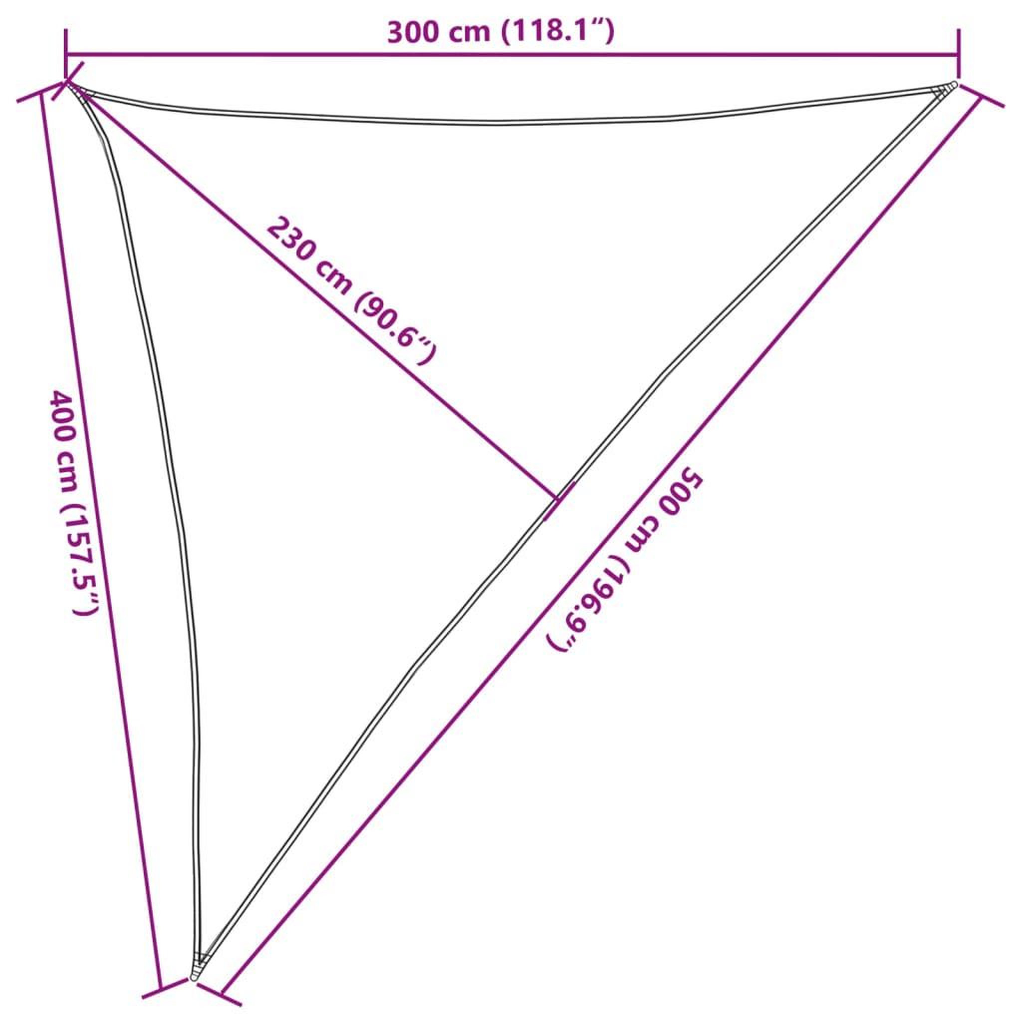 Voir la diapositive 6 : VIDAXL Voile d'ombrage 160 g/m^2 Marron 3x4x5 m PEHD