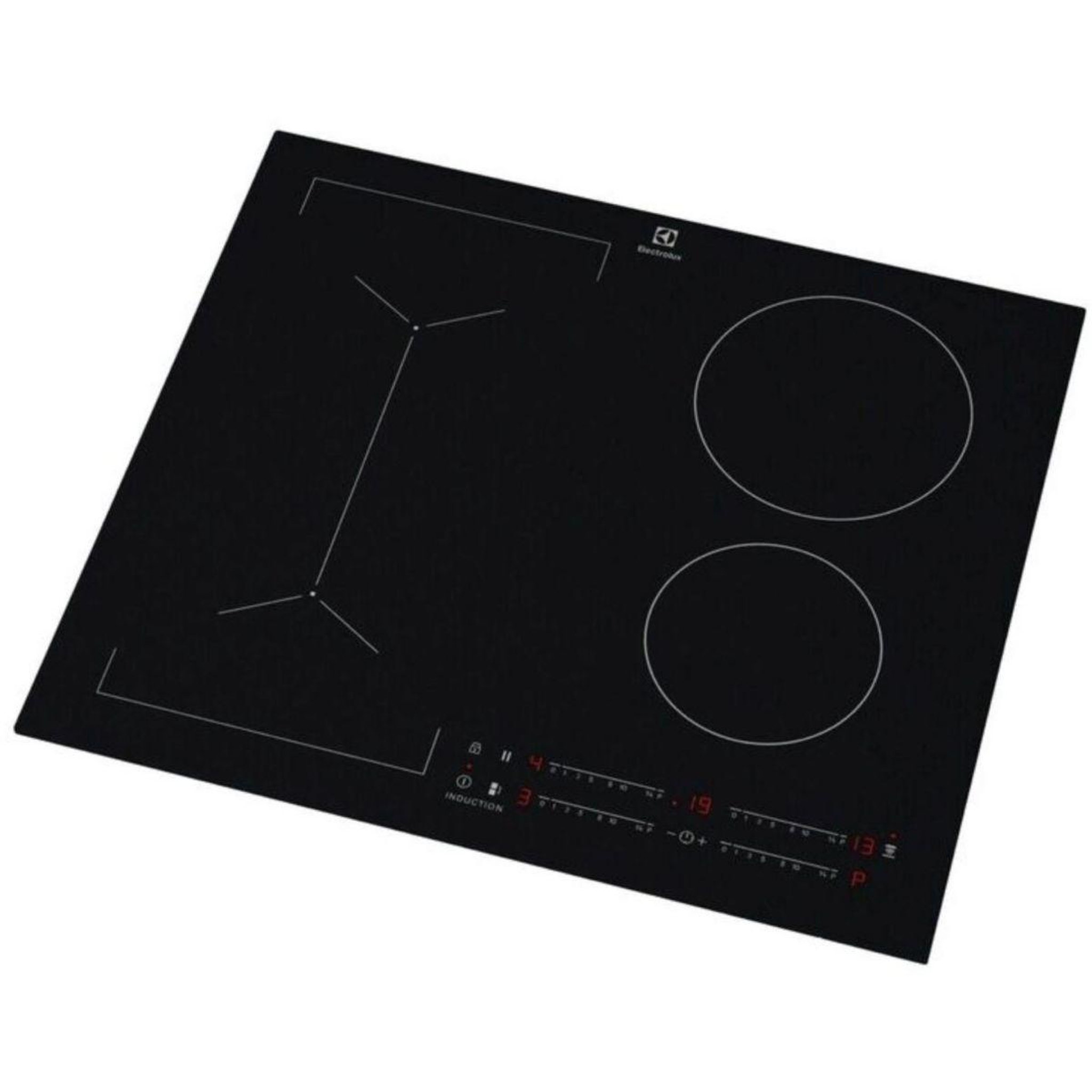 Voir la diapositive 2 : ELECTROLUX Plaque induction EIV63443CT SaphirMatt SE- Anti-rayures et Zone Flex