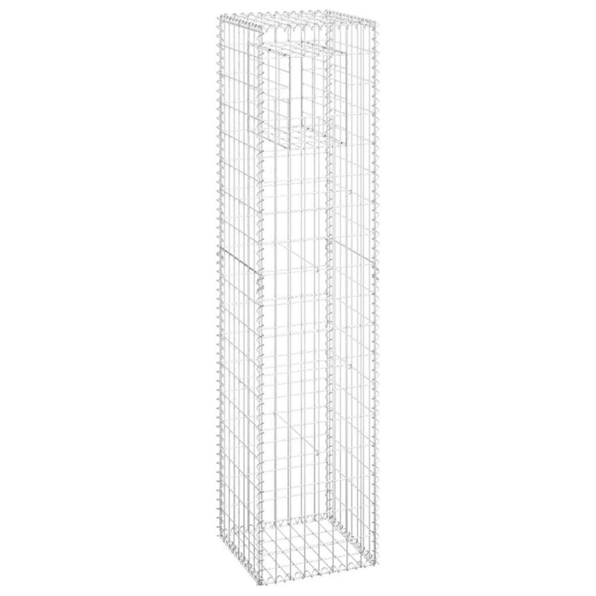 VIDAXL Poteaux a panier de gabion 2 pcs 40x40x180 cm Fer