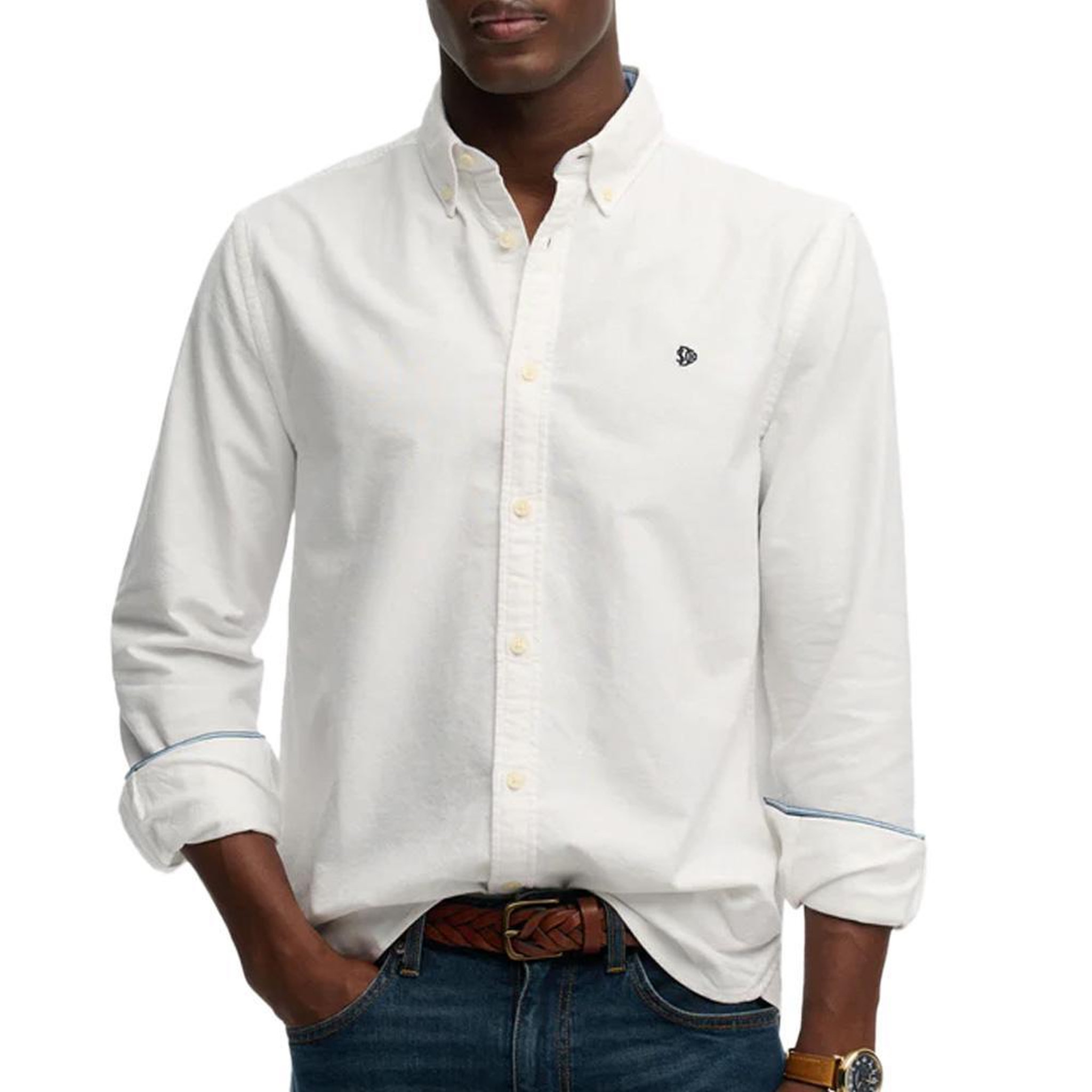 Voir la diapositive 1 : SUPERDRY Chemise Blanche Homme Superdry Preppy