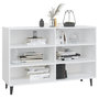 Voir la diapositive 3 : VIDAXL Buffet blanc 103,5x35x70 cm bois d'ingenierie