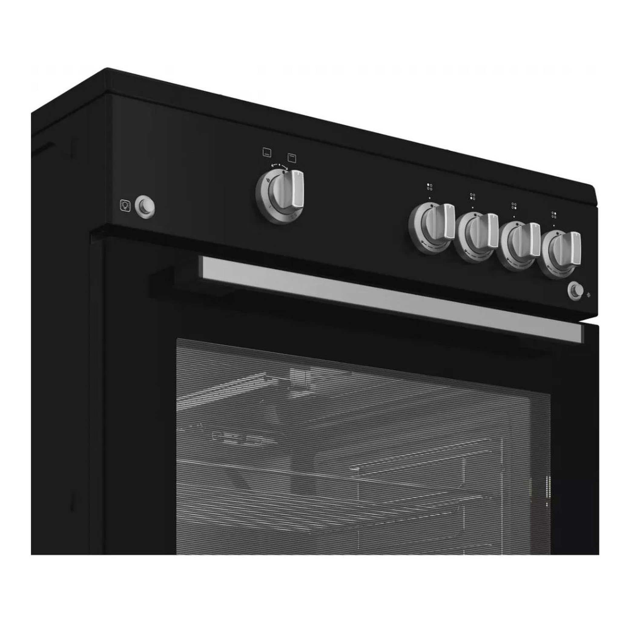 Voir la diapositive 3 : Indesit Cuisinière gaz 69l 4 feux noir - i6ggkcb
