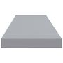 Voir la diapositive 5 : VIDAXL Etageres murales flottantes 4 pcs gris 90x23,5x3,8 cm MDF