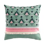 Paris Prix Coussin Déco à Motifs  Esmeralda  45x45cm Vert