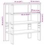 Voir la diapositive 6 : VIDAXL Etagere a chaussures noir 61x32x70 cm bois d'ingenierie