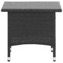 Voir la diapositive 2 : VIDAXL Table a the Noir 50x50x47 cm Resine tressee
