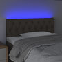 Voir la diapositive 3 : VIDAXL Tete de lit a LED Taupe 90x7x78/88 cm Tissu