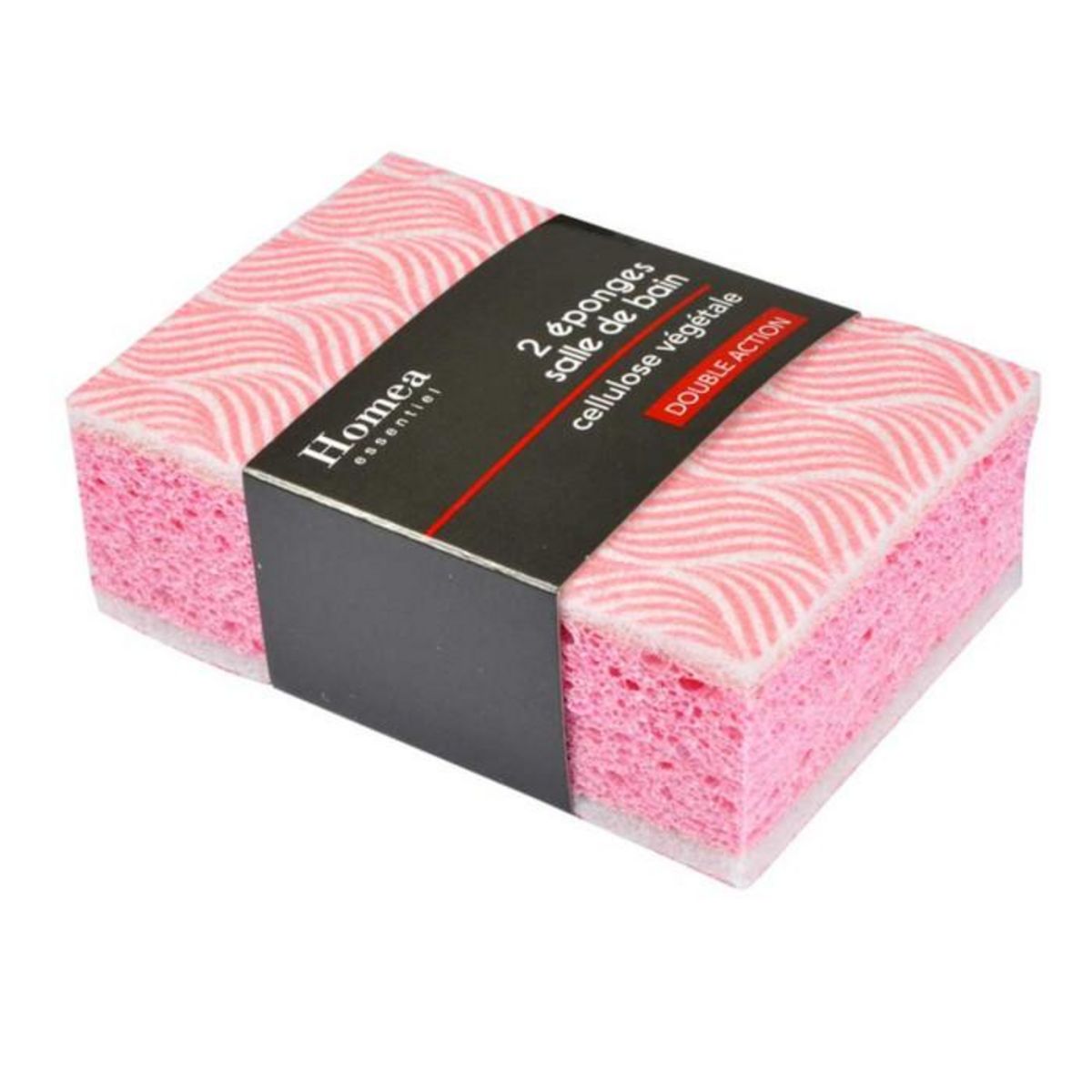 Paris Prix Lot de 2 Éponges  Salle de Bain  11cm Rose