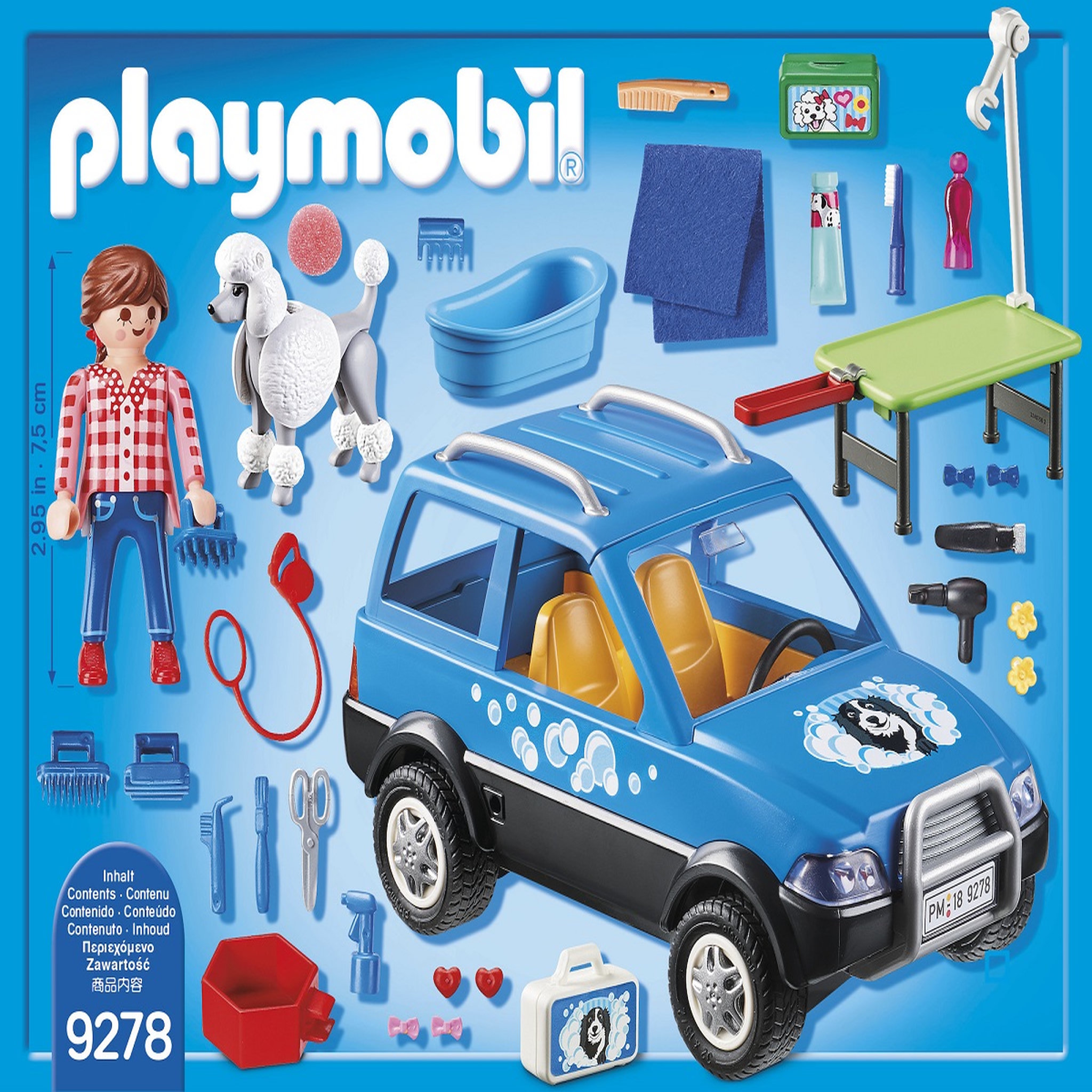 Voir la diapositive 2 : PLAYMOBIL 9278 - City Life - Toiletteuse avec véhicule