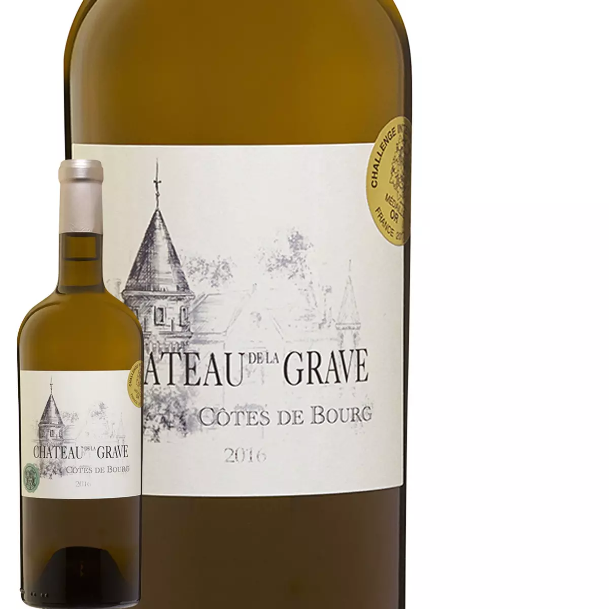 Château De La Grave Cuvee Grins Fins Côtes De Bourg Blanc 2016
