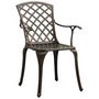 Voir la diapositive 2 : VIDAXL Chaises de jardin lot de 2 Aluminium coule Bronze