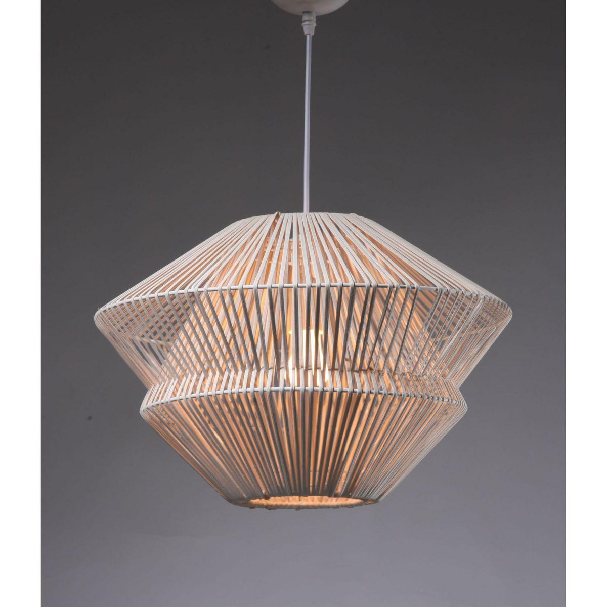 ATMOSPHERA Suspension en rotin évasée Jane - Diam. 45 cm