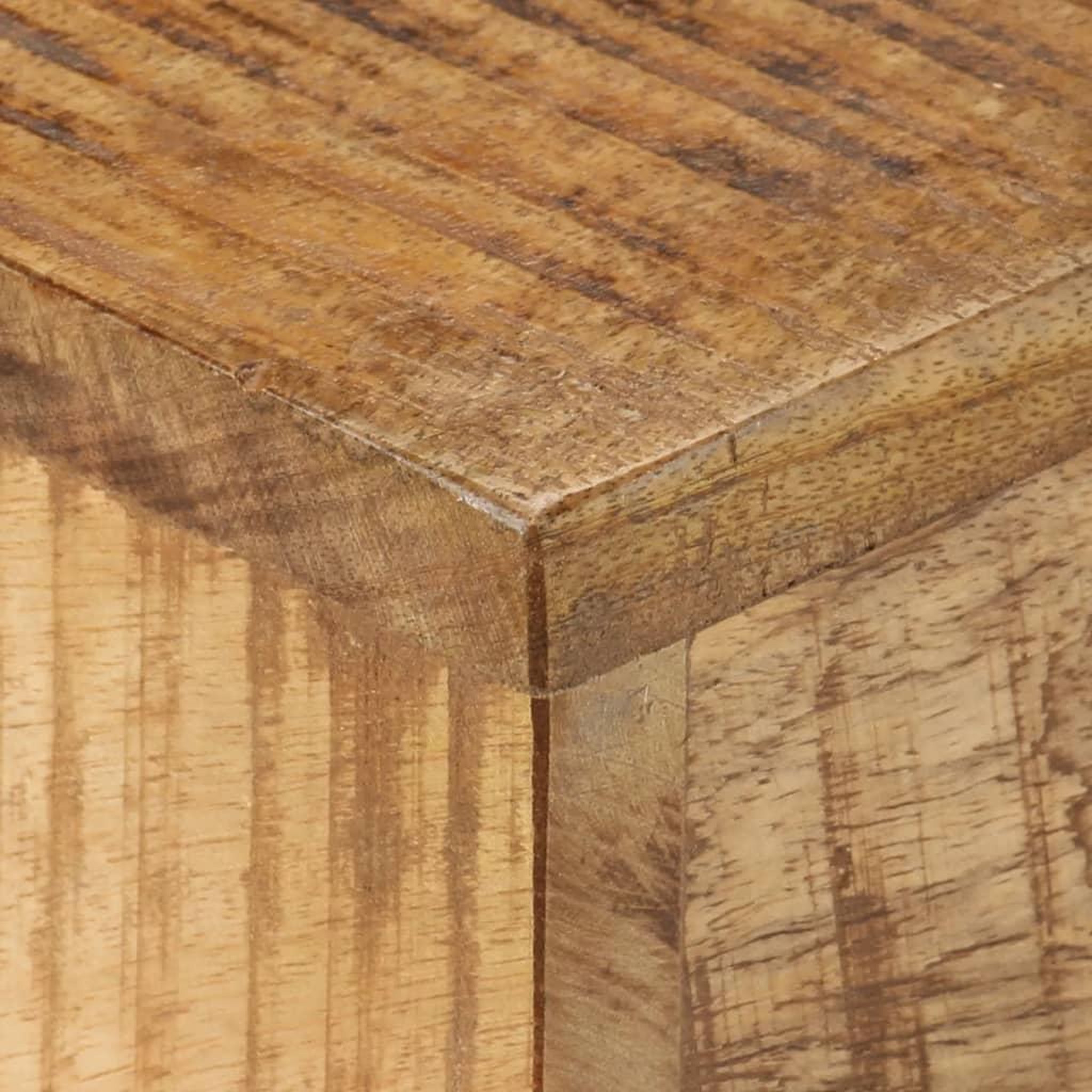 Voir la diapositive 3 : VIDAXL Table basse 68x68x41 cm Bois de manguier brut