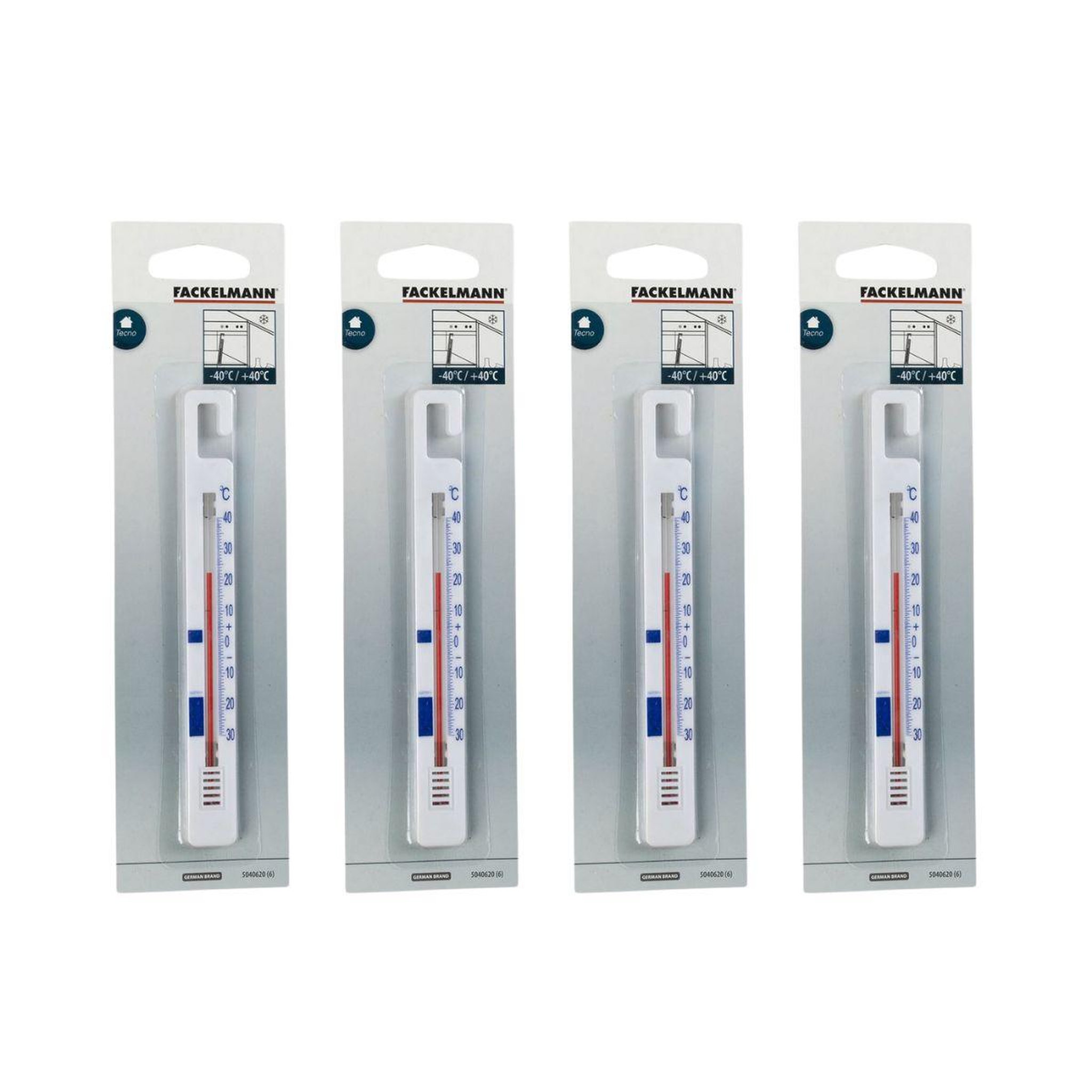 Voir la diapositive 2 : Fackelmann Lot de 4 thermomètres pour réfrigérateur/congélateur Fackelmann Tecno