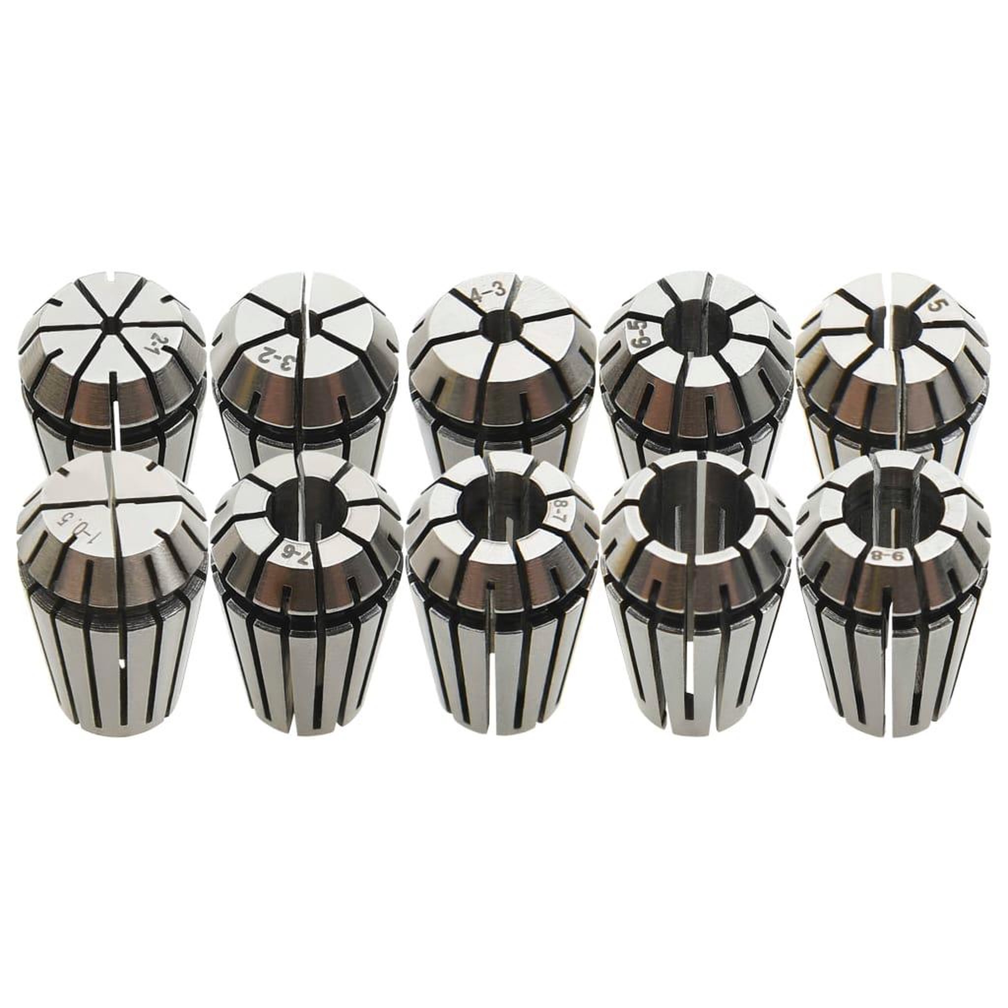 VIDAXL Douilles de serrage ER16 10 pcs Ensemble d'outils de tournage