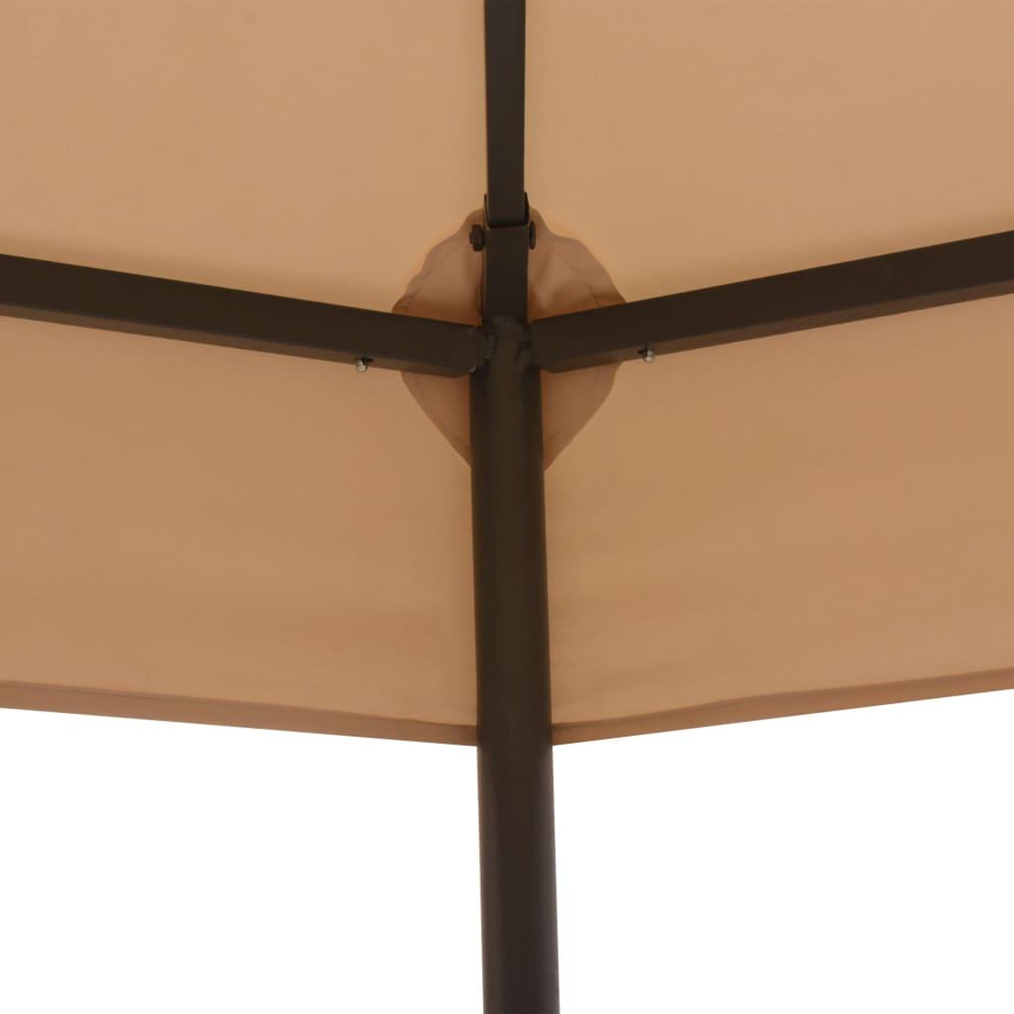 Voir la diapositive 3 : VIDAXL Chapiteau tente de jardin hexagonal beige 323 x 265 cm